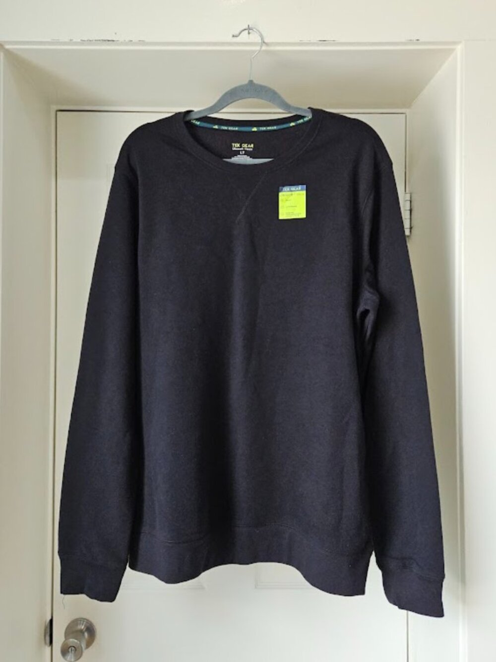 Tek Gear Men's Tall Black Fleece Sweatshirt Athletic Lounge Loungewear Gorpcore